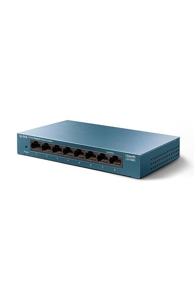 TP-LINK 8 منافذ 10-100-1000 ميجابت في الثانية حافظة معدنية Ls108g