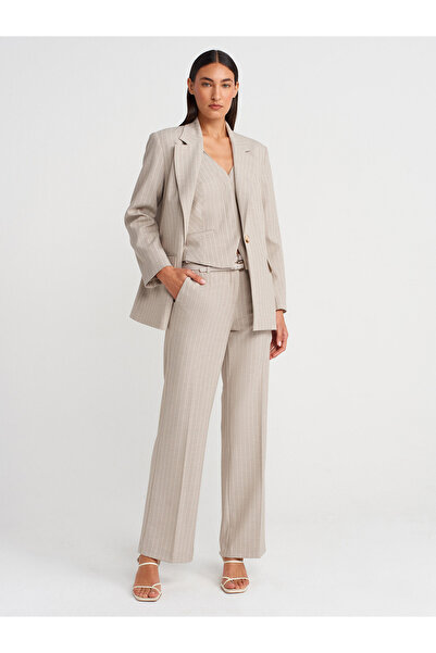 Dilvin 60768 Blazer Jacket-Stone