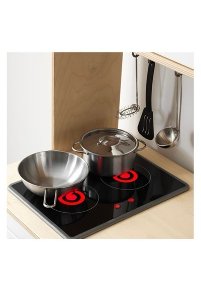 IKEA Duktig Toy Cookware Set Gray