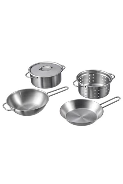 IKEA Duktig Toy Cookware Set Gray