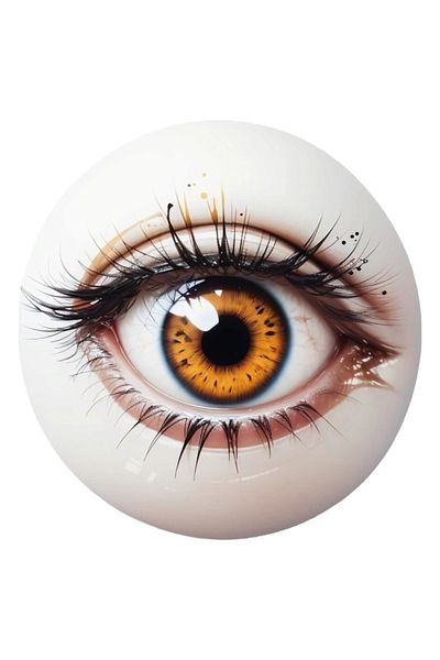INOVATIX Set of 8 pieces, Brown Eyes Sticker, INOVATIX®. 6 cm