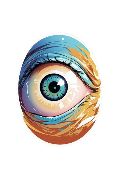 INOVATIX Set of 8, Bubble Eye Sticker, INOVATIX®. 6 cm