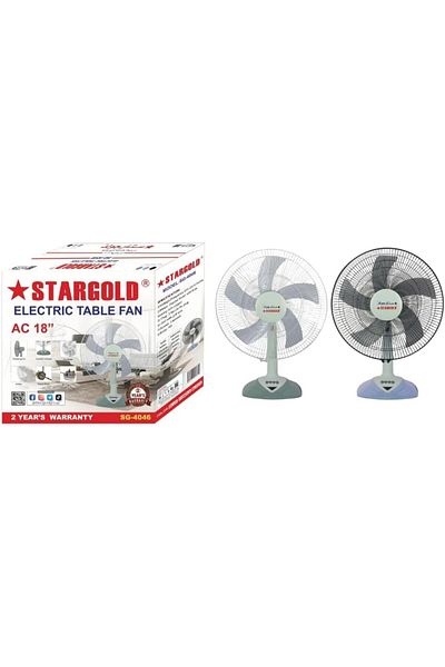 Generic STARGOLD 18-Inch Electric Table Fan, 3-Speed Oscillating & Rotating Fan for Home and Office Use