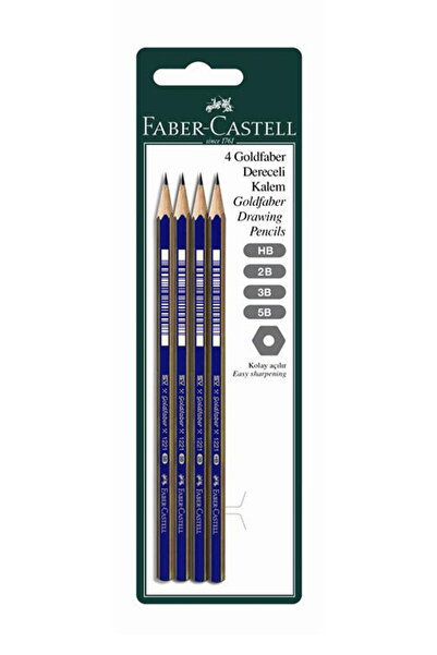 Faber Castell Goldfaber Dereceli Kurşun Kalem Seti (HB, 2B, 3B, 5B),Profesyon...