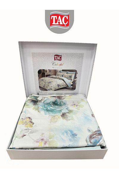 Taç Prelude Lilac Duvet Cover Set Double Digital Satin