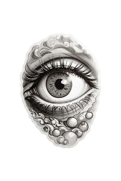INOVATIX Set of 8 pieces, Monocolor Eye Sticker, INOVATIX®. 6 cm