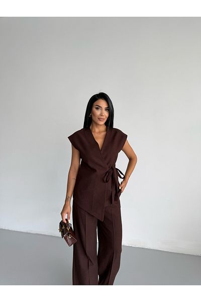 CLB COLLECTION Linen Vest Set