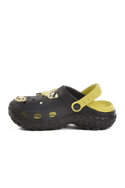 AYAKMOD Black Eva Lightweight Unisex Children's Sabo Slippers 960 P-F
