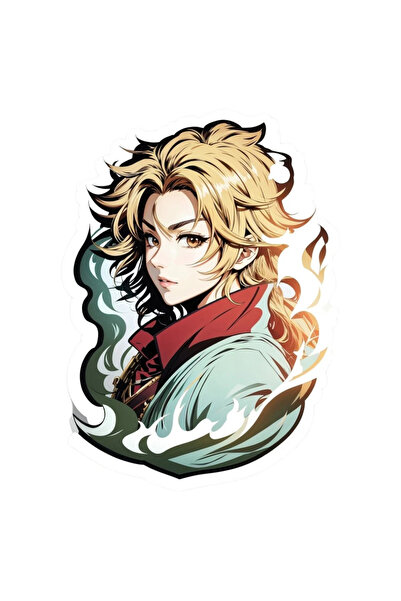 INOVATIX Set de 8 piese, autocolant Fată cu păr rebel, INOVATIX®. 6 cm