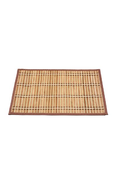 Bien Servi Rectangular Shape Bamboo Placemat Brown
