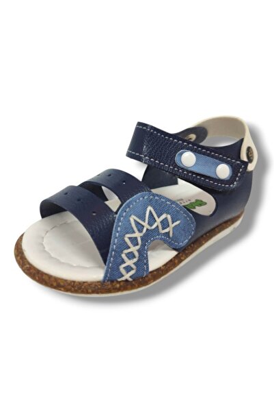 ŞİRİNGENÇ Şirinbebe 1548-20 Sandale anatomice cu cusături pentru băieţi, alba...