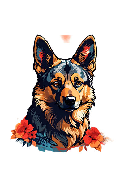 INOVATIX Set de 8 piese, autocolant Lup tânăr, INOVATIX®. 6 cm