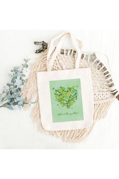Bi Dünya Store My God Beautify My Heart Cloth Bag