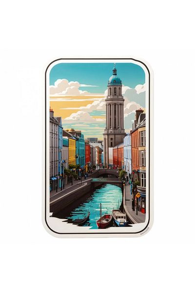 INOVATIX Set of 8 pieces, Dubai marina sticker, INOVATIX®. 6 cm