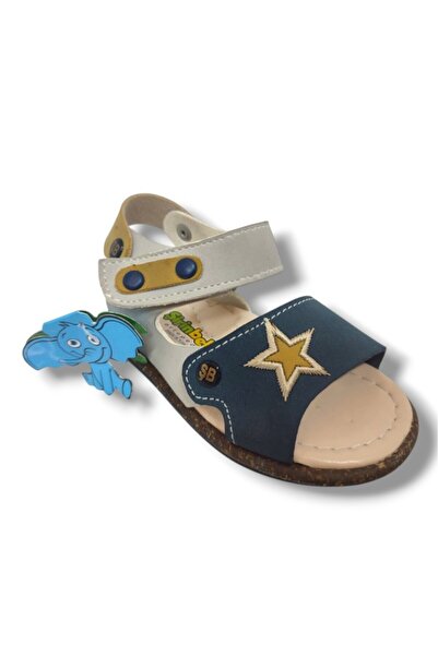 ŞİRİNGENÇ Şirinbebe 1553-20 Ανατομικά πέδιλα με σχέδιο αστεριών με βέλκρο για...