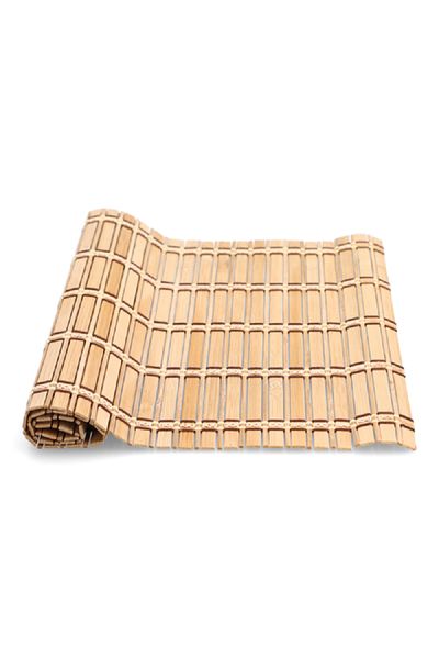 Bien Servi Natural Rectangular Bamboo Placemat Brown