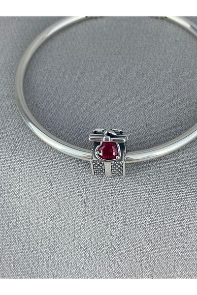 My Story Glitter Gift Box Silver Charm