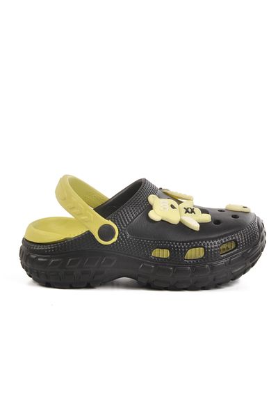 AYAKMOD Black Eva Lightweight Unisex Children's Sabo Slippers 960 P-F