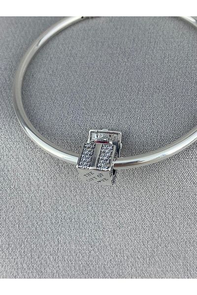 My Story Glitter Gift Box Silver Charm