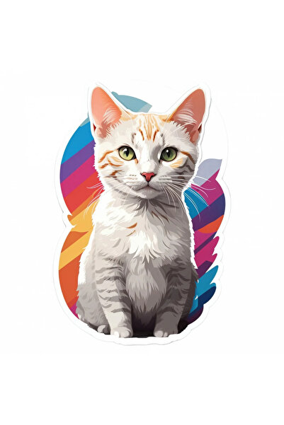 INOVATIX Set de 8 autocolante Colorpoint pentru pisici cu păr scurt, INOVATIX...