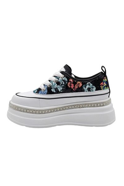 Guja Black High-Sole Women's Sneaker 423-6 Z