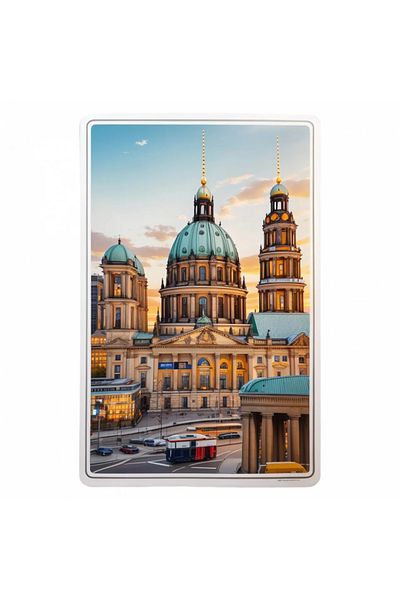 INOVATIX Set de 8 piese, autocolant Catedrala orașului Berlin, INOVATIX®. 6 cm