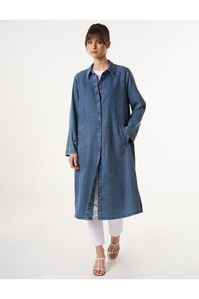 Kayra Patı Hidden Long Lyocell Tunic