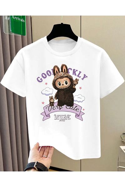 Touz Moda Labubu Kids Design Unisex Oversize T-Shirt