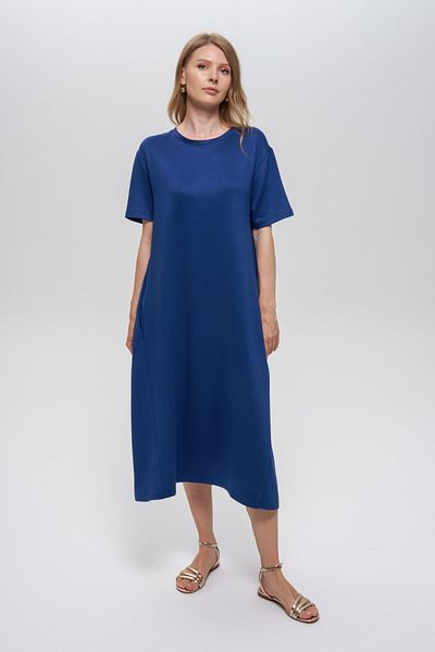 Journey O Neck-Long Combed Cotton Dress