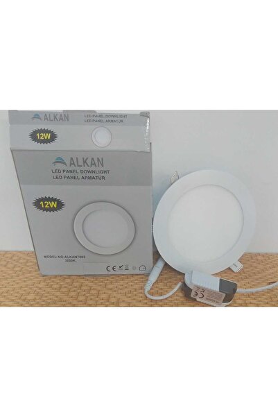 Şaşmaz Elektrik LED Panel Alkan 12W Sıvaaltı Yuvarlak Günışığı 3000K