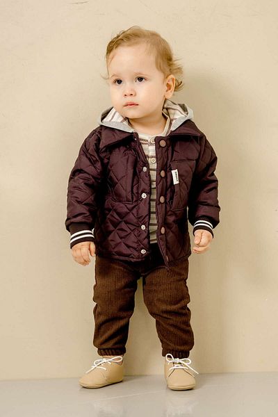 JNF kids Baby Boy & Children's Thin Coat Body Pants Triple Set