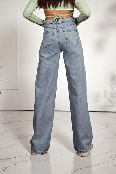 Livik DILEMMA Pantaloni de denim largi, elastici, cu croiala speciala, din Lycra