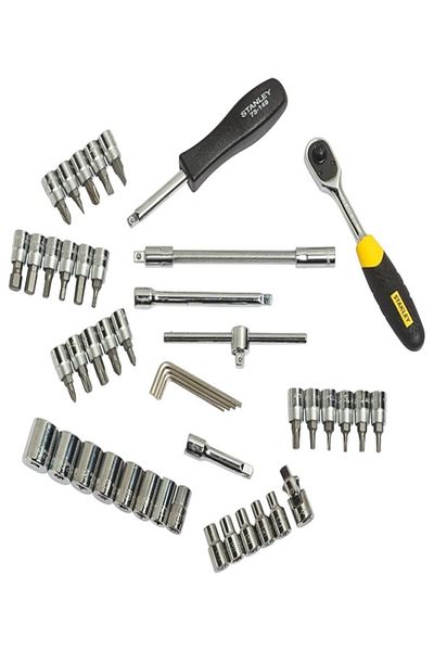 Stanley 46-Piece Square Drive Metric Socket and Bit Set