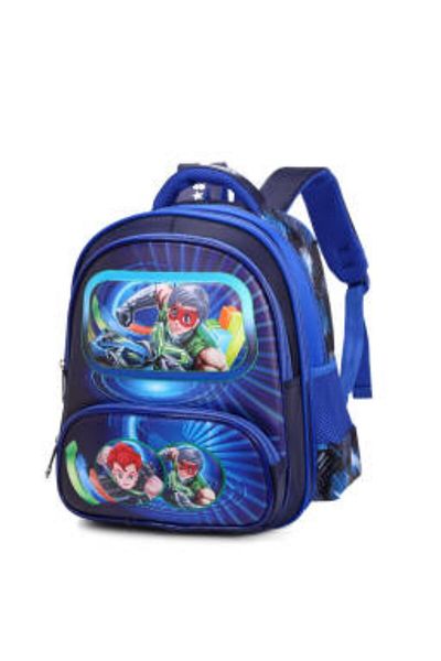 Generic STARGOLD 14-Inch Kids Backpack, Superhero Print, Stylish Fabric School Bag for Boys