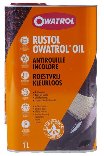 Owatrol Oil Colorless, penetrating rust inhibitor & oil-based paint additive