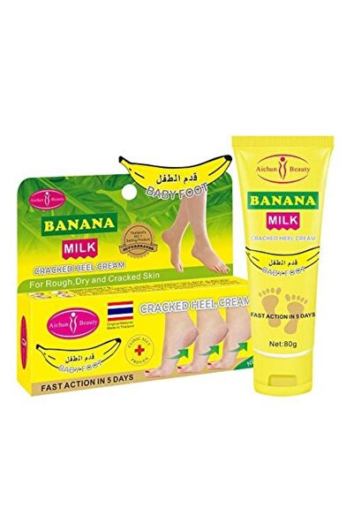 Aichun Beauty كريم آيشون بيوتي لإصلاح تشققات الكعبين بالحليب والموز - 80 جم