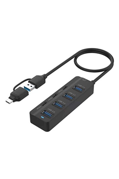 comse 7 in 1 USB Type-C USB 3.0 Type-c 5 Gbps Çevirici Adaptör Çok Portlu Çok...