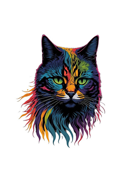 INOVATIX Σετ 8 τεμαχίων, Αυτοκόλλητο με Κεφαλή Γάτας, INOVATIX®. 6 εκ.