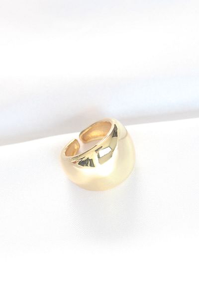 Skygo Gold Color Adjustable Curved Mirror Ring