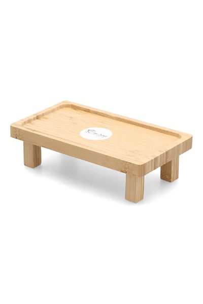 Bien Servi High Quality Rectangular Shaped Bamboo Sushi Tray Brown