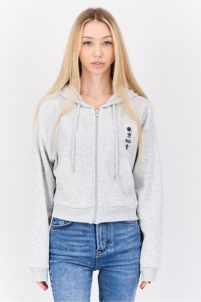 Don't Call Me Jennyfer Tokyo Revengers x DCMJ Women Graphic Print Hoodie, Light Grey
