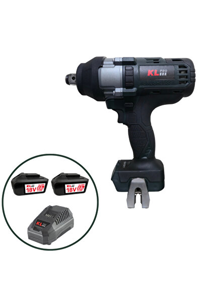KLPRO KLSS18BHX-80(3/4") 18V/8Ah. 800nm 3/4" Kömürsüz Şarjlı Darbeli Somun Sı...