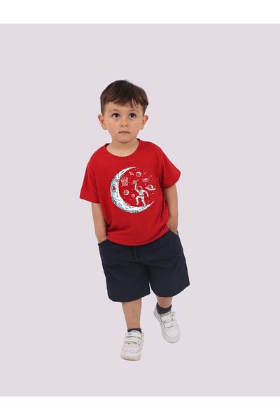 armicem Mixed Printed Men's T-Shirt & Capri Set – Colorful and Comfortable Combination