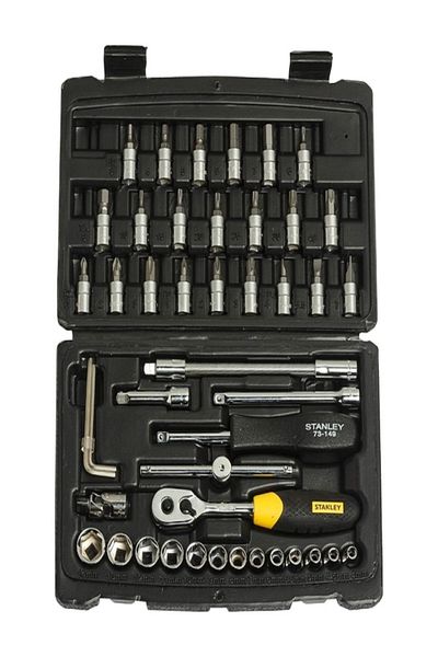 Stanley 46-Piece Square Drive Metric Socket and Bit Set