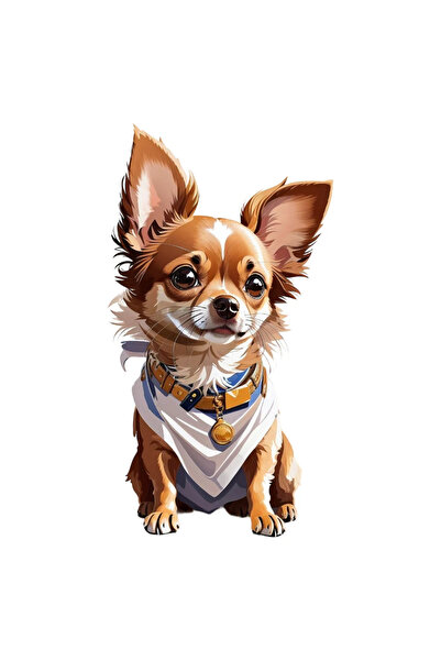 INOVATIX Σετ 8 τεμαχίων, Αυτοκόλλητο Τσιουάουα, INOVATIX®. 6 εκ.