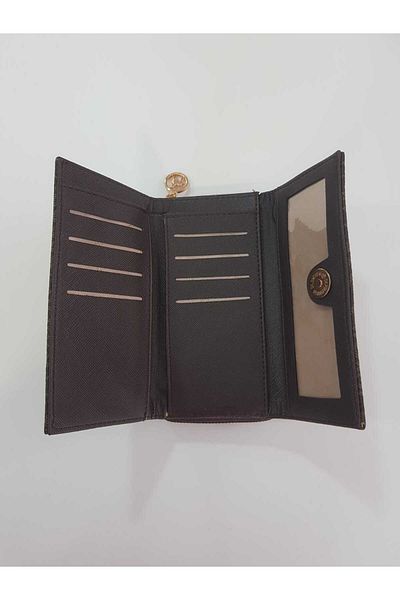 GÜLÇEM butik 7 Compartment Wallet Must Brown