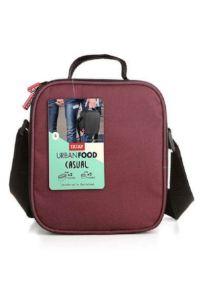 Tatay Urban Lunch Box Kit for Women Burgundy 3 Liter