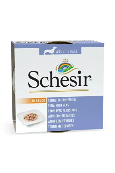Schesir Dog Wet Food Can-Tuna with Peas 85g Pack of 12