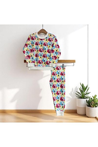 VALERY Dog Pattern Kids Pajamas Set