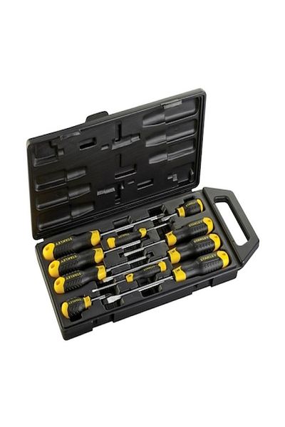 Stanley 10-Piece Cushion Grip Phillips Slotted Screwdriver Set